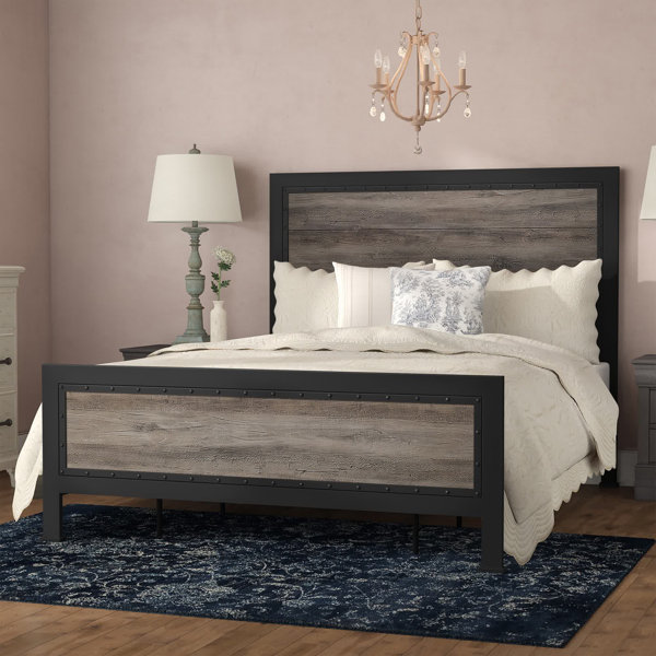 queen bed tall frame